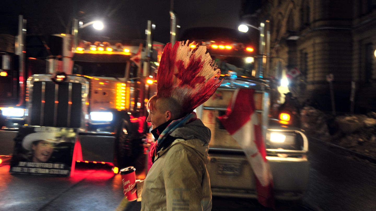 Covid-19-Protest in Ottawa