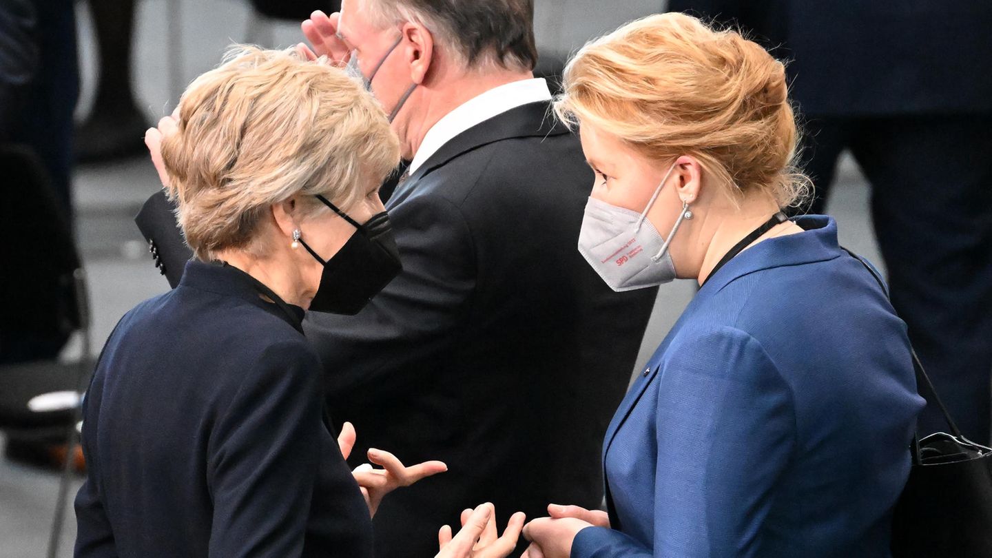 Friede Springer und Franziska Giffey