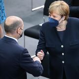 Angela Merkel und Olaf Scholz