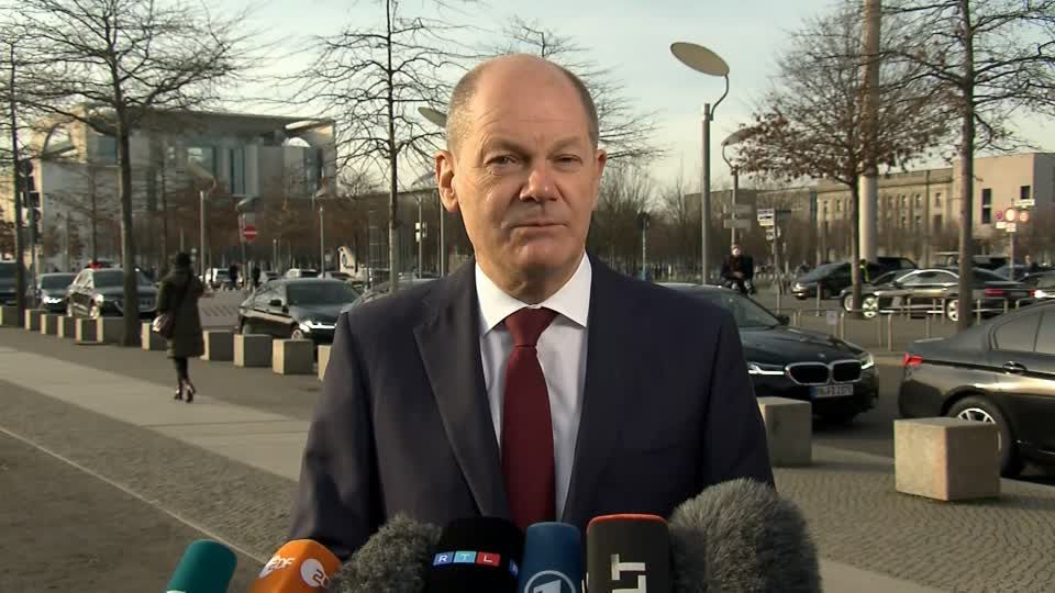 Video: Scholz: "Er ist der richtige Präsident genau zur richtigen Zeit."