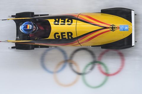 Laura Nolte beim Mono-Bob bei den Winterspielen 2022