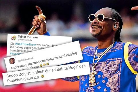 Super Bowl Hambzeitshow: Fans Reagieren auf Auftriff von Snoop Dogg, Eminem und Dr. Dre