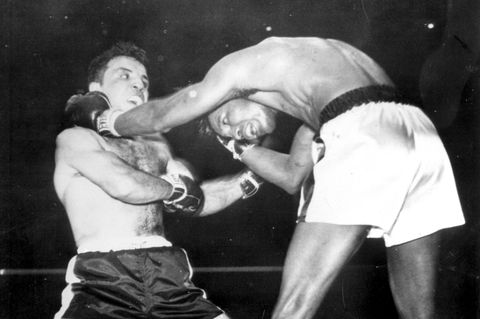 Valentinstag Massaker Jake LaMotta Boxkampf gegen Ray Robinson