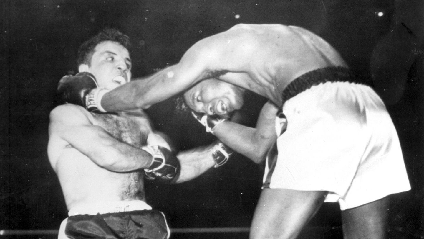 Valentinstag Massaker Jake LaMotta Boxkampf gegen Ray Robinson
