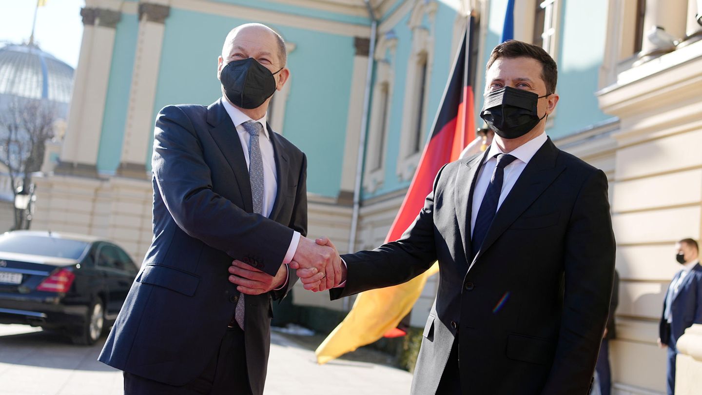 Olaf Scholz in the Ukraine: warning words to Russia