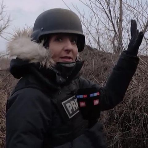 Reporterin berichtet von der ukrainischen Front