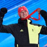 Bronze im Skispringen von der Großschanze: Karl Geiger