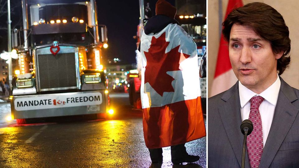 Kanada: Trudeau verhängt Notstand wegen Trucker-Protesten: "Blockaden gefährden öffentliche Sicherheit"
