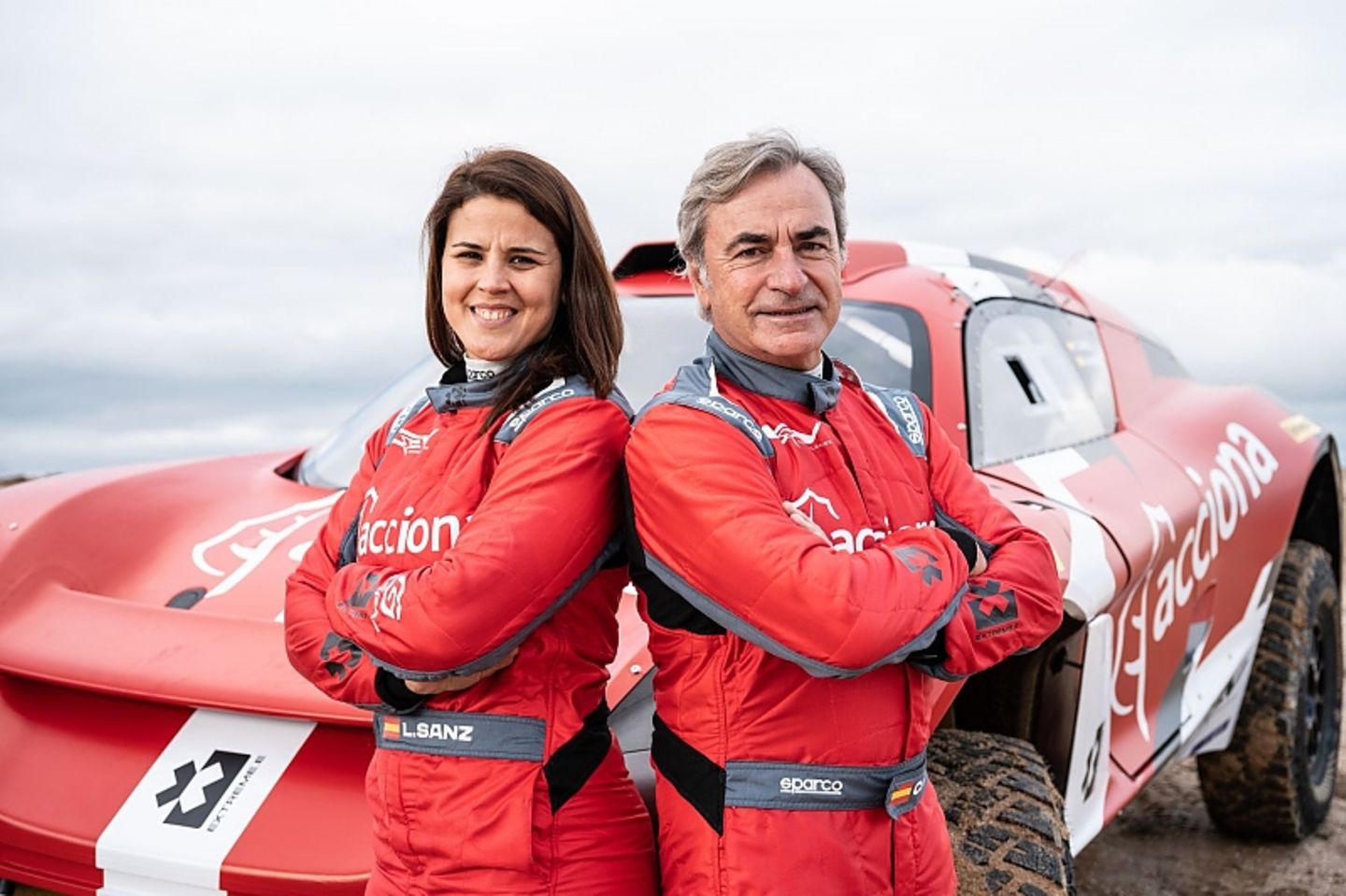 Das Acciona Sainz XE Team: Laia Sanz und Carlos Sainz Extreme E TheCrownCreators