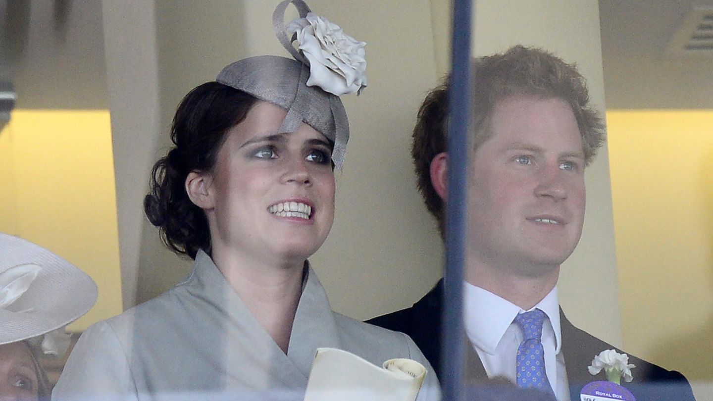 Harry und Eugenie beim Pferderennen in Ascot 2014