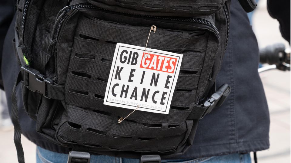 "Gib Gates keine Chance"-Button "Gib Gates keine Chance"-Button