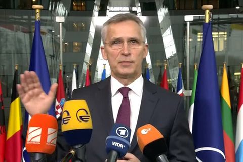 Ukraine-Krise: Nato-Generalsekretär: Noch keine Deeskalation seitens Russland sichtbar