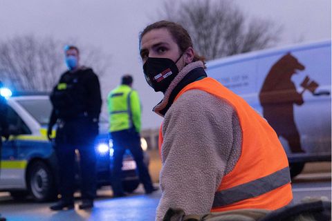 Autobahnblockade