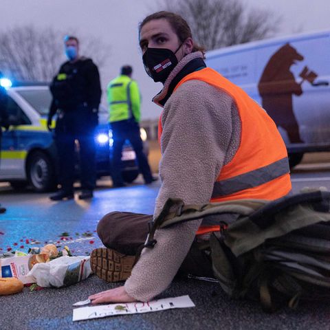 Autobahnblockade