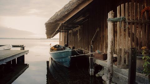Ein Bootshaus am Schalsee