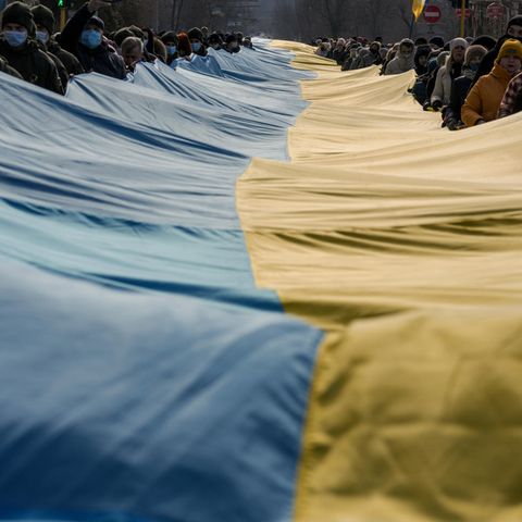 Ukraine - Tag der Einheit in Kiew