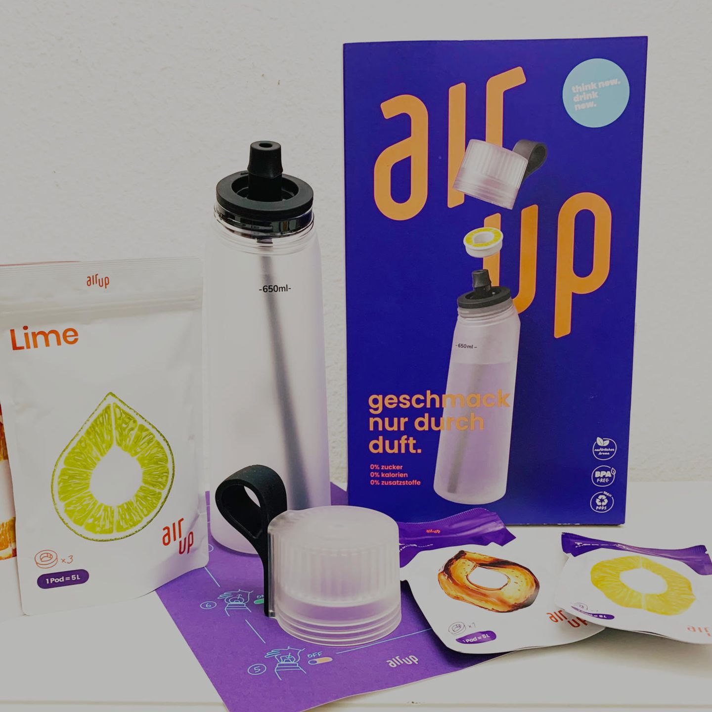 AIR UP air up® Starter-Set (Trinkflasche BPA frei 650ml + air up