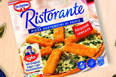 Fischstäbchenpizza von Dr. Oetker