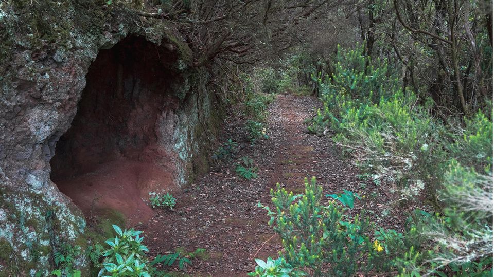 Eine Höhle auf der Insel Teneriffa, die zu Spanien gehört