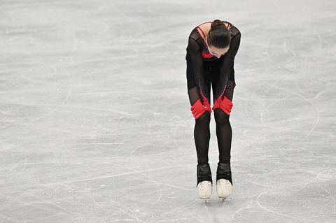 Kamila Walijewa auf dem Eis