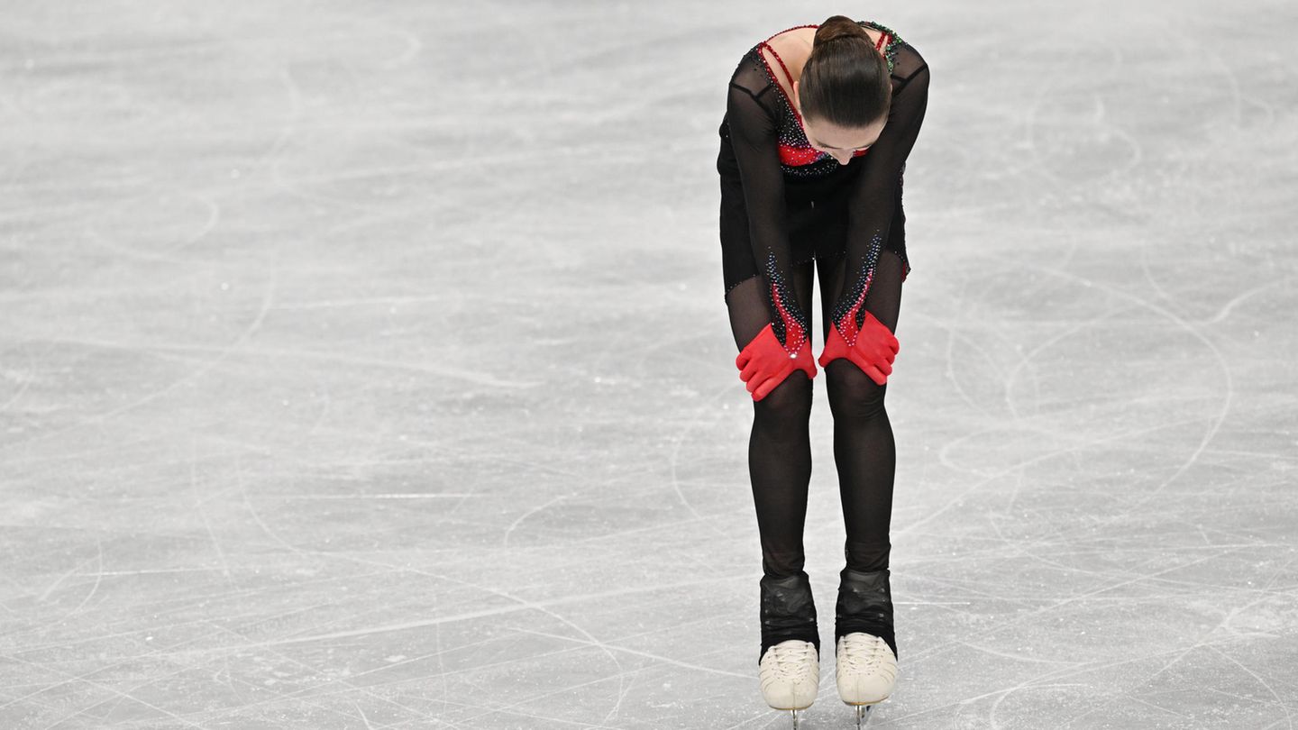 Kamila Walijewa auf dem Eis