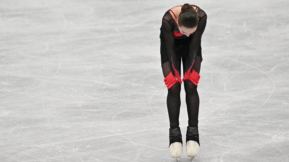 Kamila Walijewa auf dem Eis