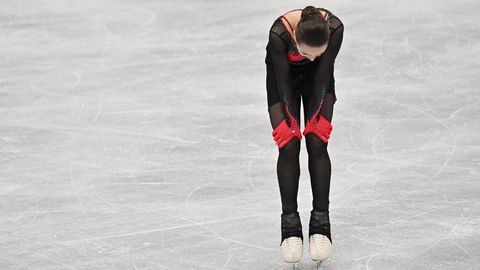 Kamila Walijewa auf dem Eis