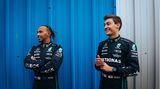 Das Fahrer-Paar. Lewis Hamilton (l.), 37, siebenfacher Weltmeister, und sein neuer Teamkollege George Russel, 24, der Valtteri Bottas ablöst.