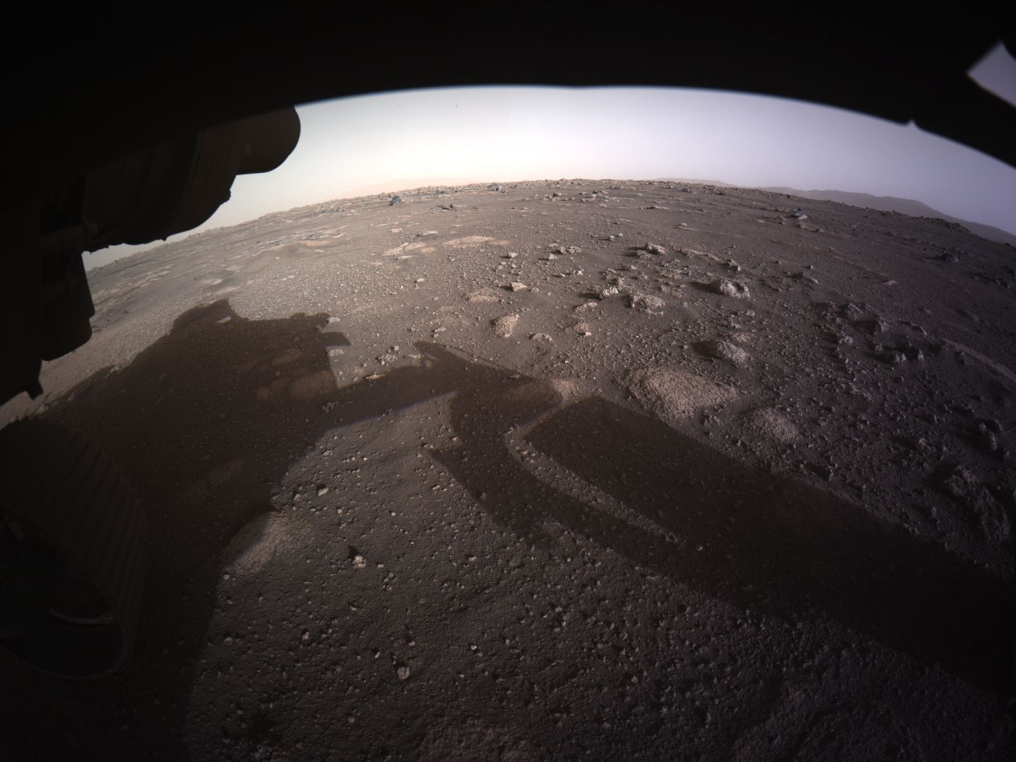 Mars-Landschaft in Farbe