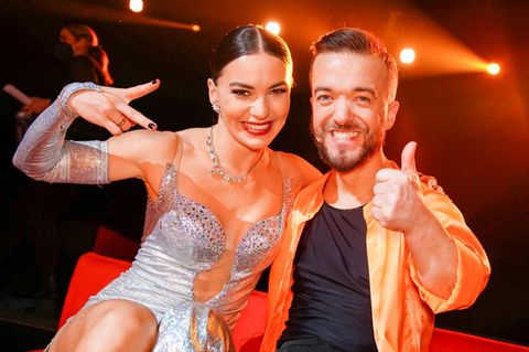 Wer tanzt mit wem? Am Freitagabend startete die 15. Staffel von "Let's Dance. Im Bild Mathias Mester und Renata Lusin.