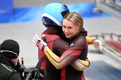 Zweierbob-Pilotin Laura Nolte und Anschieberin Deborah Levi