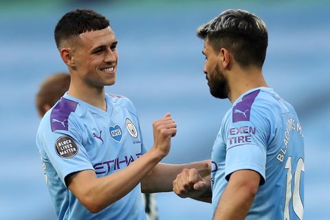 PHIL FODEN SERGIO AGUERO MANCHESTER CITY