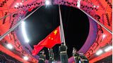 Peking - Chinas Flagge wird eingeholt
