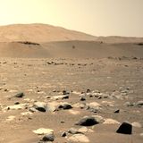 Ingenuity Flug über der Marsoberfläche