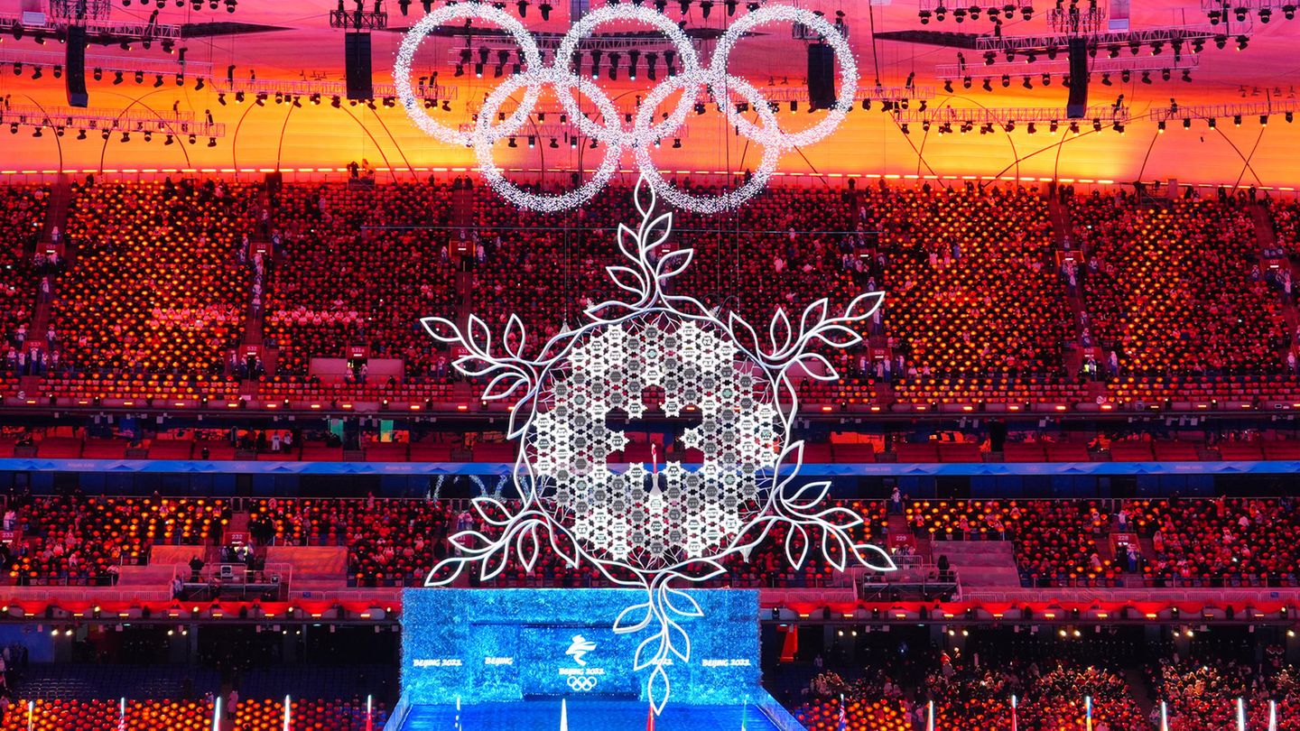 Peking: Abschlussfeier der Olympischen Winterspiele 2022 im Vogelnest-Nationalstadion