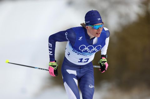Remi Lindholm auf der Olympia-Strecke in Zhangjiakou