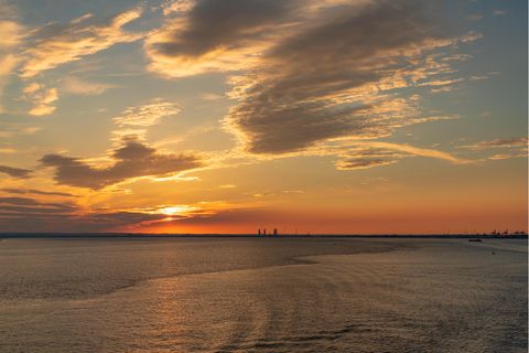Die Küste des Humber in Yorkshire, England