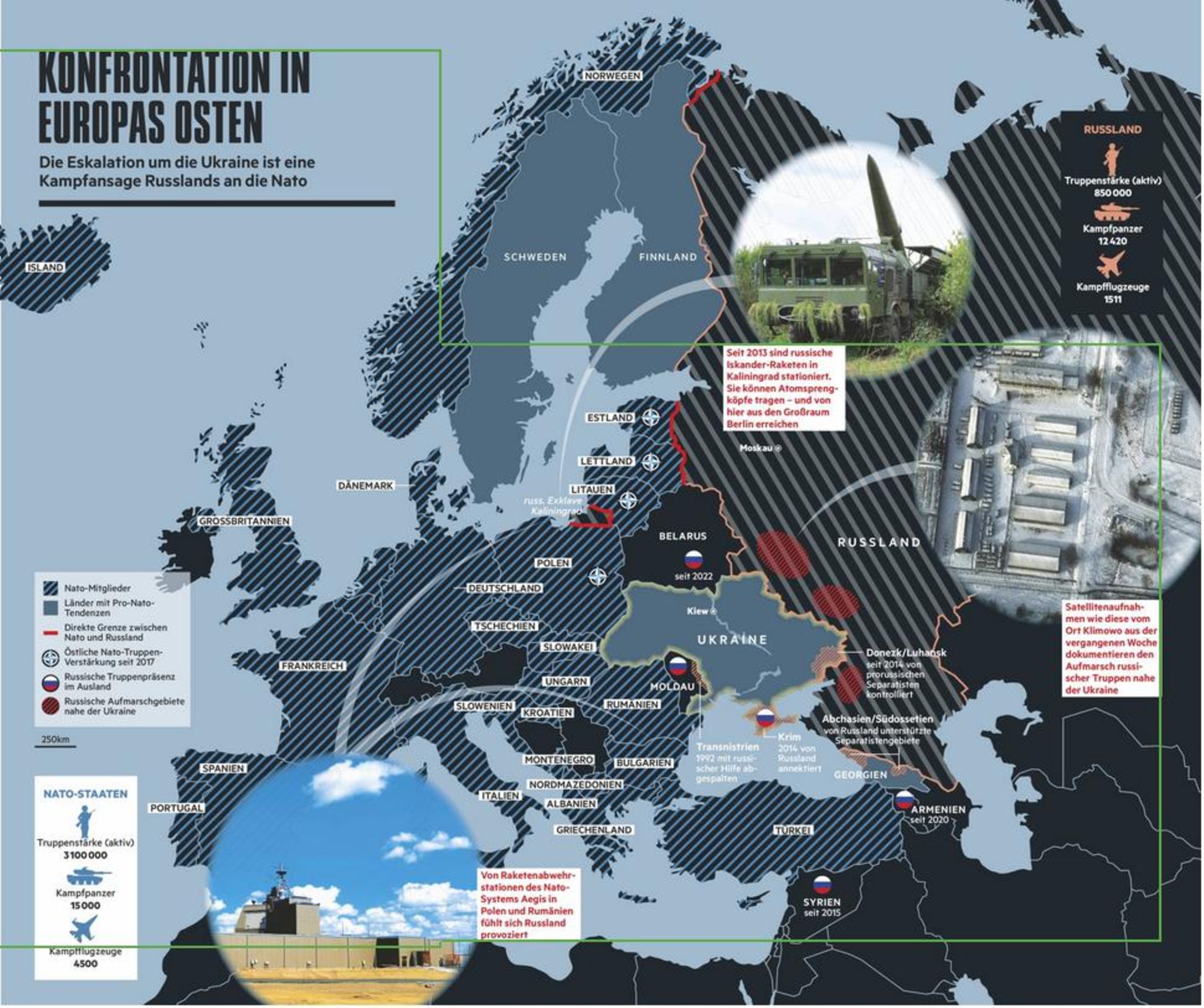 Ukraine-Konflikt: Besetzte Gebiete Und Truppen-Verteilung In Europa ...