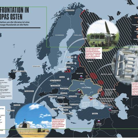 Ukraine-Konflikt: Besetzte Gebiete und Truppen-Verteilung in Europa – eine Übersicht