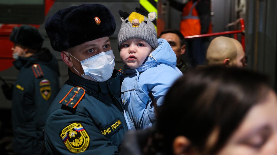 Evakuierung aus der Region Donbass