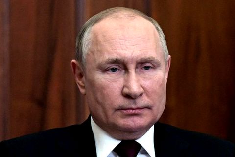 Ukraine-Krise: Russlands Präsident Wladimir Putin hält seine Rede