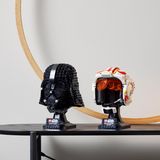 Lego Star Wars Helme: Darth Vader und sein Sohn Luke Skywalker