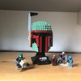 Lego Star Wars Helme: Das Displaymodell von Kopfgeldjäger Boba Fett