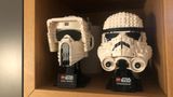 Lego Star Wars Helme: Stormtrooper und Scout Trooper Seite an Seite