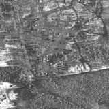 Dieses Maxar-Satellitenbild soll Truppenzelte und ein Wohngebiet in Potschep in Westrussland zeigen