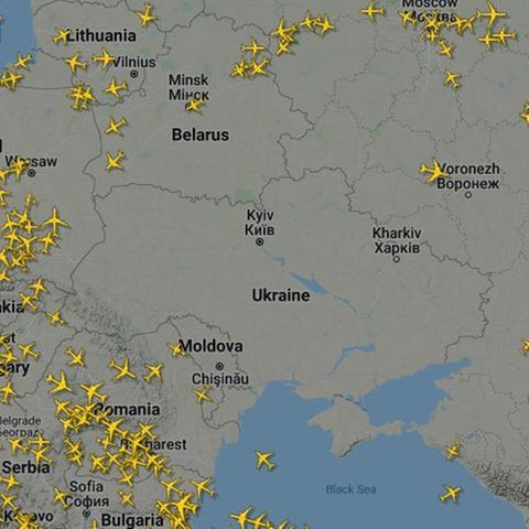Luftraum über Ukraine