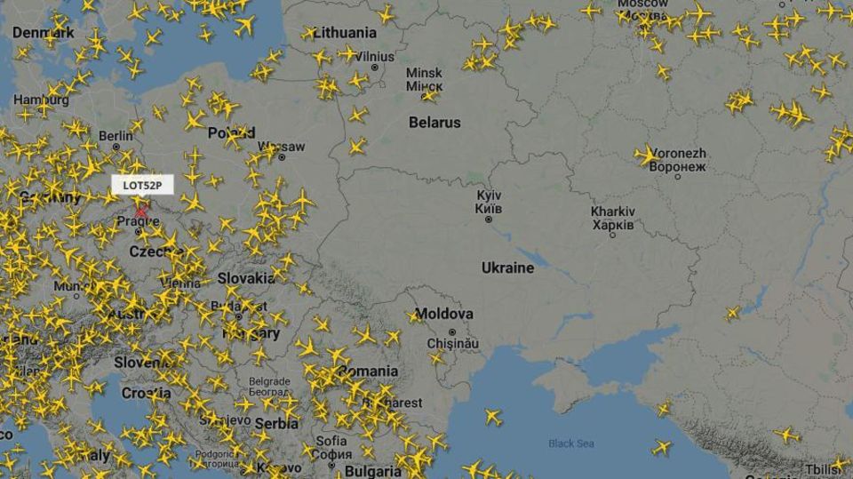 Luftraum über Ukraine
