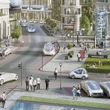 Nutzer ordern per Smartphone ein Car Sharing Auto oder ein Robo-Taxi