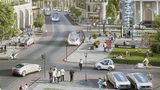 Nutzer ordern per Smartphone ein Car Sharing Auto oder ein Robo-Taxi