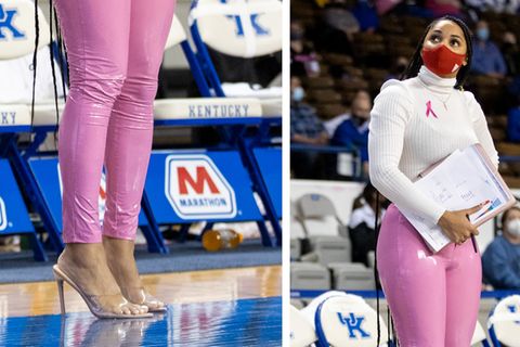 Basketballtrainerin erhält Shitsorm für Outfit am Spielfeldrand – dann setzt sich Nicki Minaj für sie ein